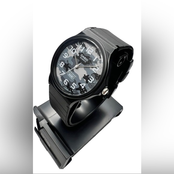 Casio MQ24-8CL Men's Gray Camo Dial 3-Hand Analog Watch Black - Picture 5 of 5